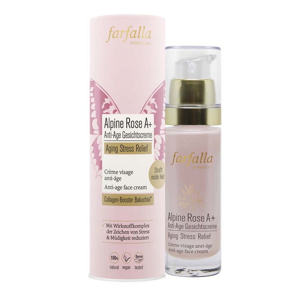 Farfalla Essentials AG Tagescreme Aging Stress Relief - Alpine Rose A+ Gesichtscreme 30ml Farfalla Essentials AG Tagescreme Aging Stress Relief - Alpine Rose A+ Gesichtscreme 30ml von Farfalla Essentials AG