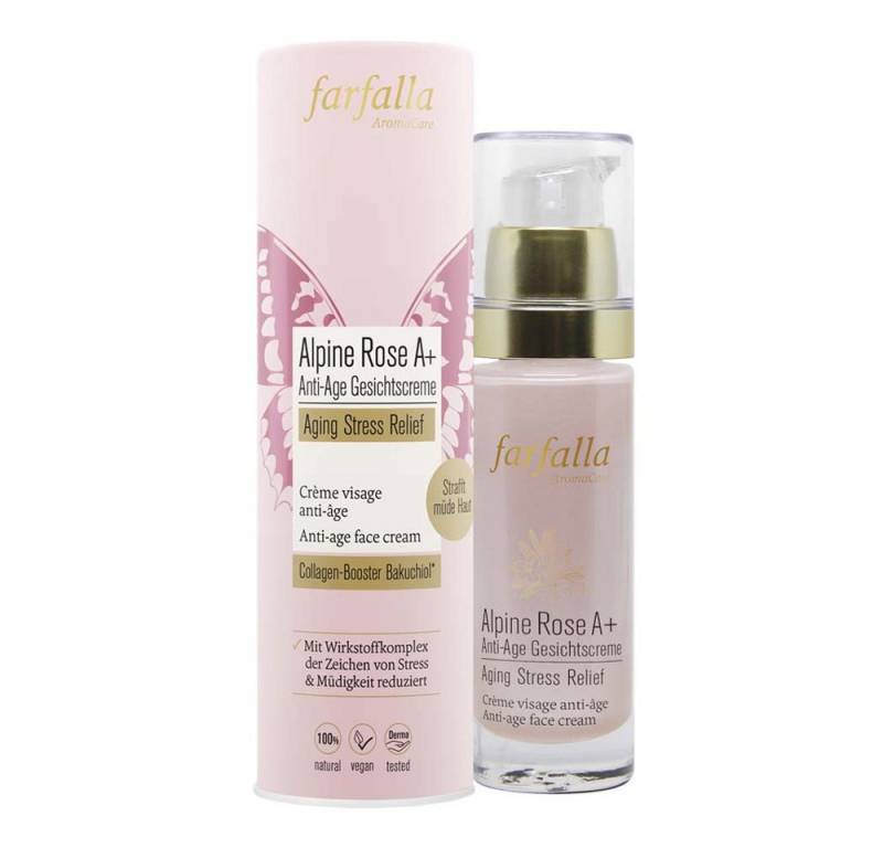 Farfalla Essentials AG Tagescreme Aging Stress Relief - Alpine Rose A+ Gesichtscreme 30ml von Farfalla Essentials AG