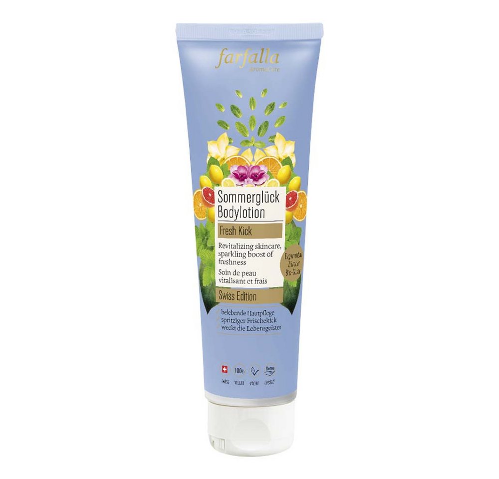 Farfalla Duschgel Fresh Kick - Sommerglück Bodylotion 150ml von Farfalla