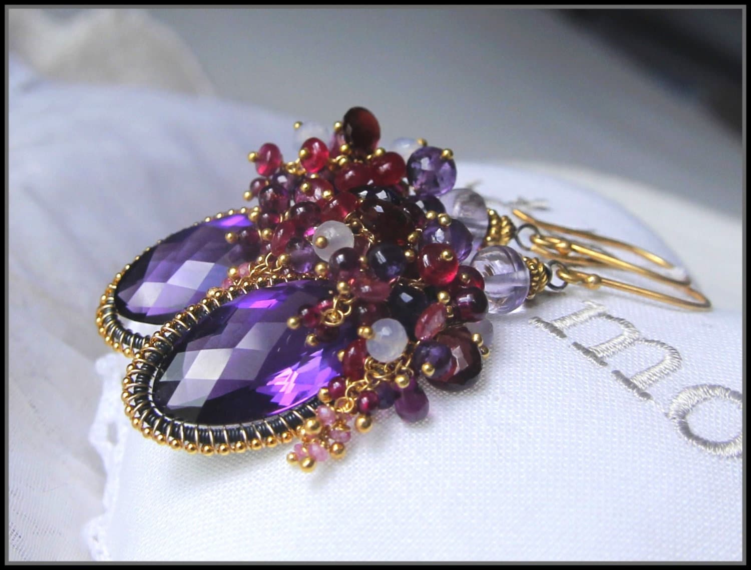 Amethyst Marquise Ohrringe Oxidiertes Sterling Silber, 14K Gold Gefüllt Amethyst Marquise Ohrringe Oxidiertes Sterling Silber, 14K Gold Gefüllt von FarfallaBijoux