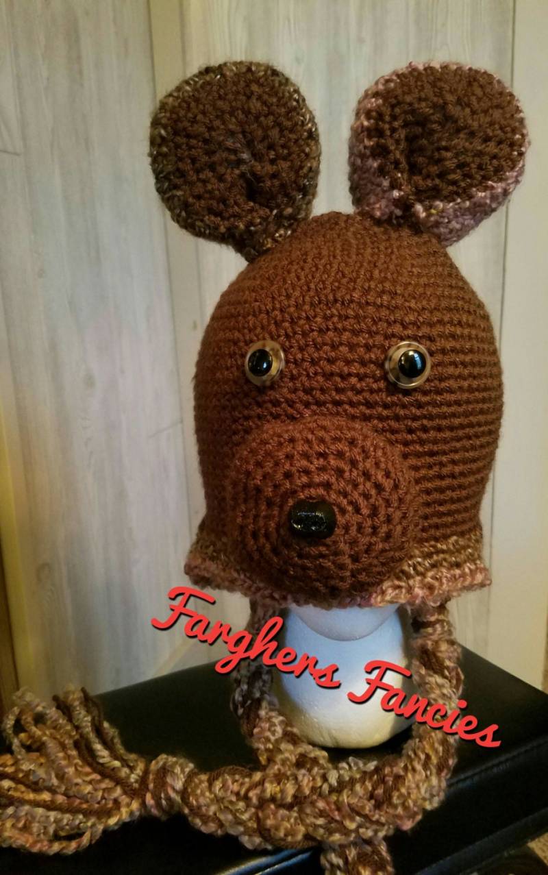 Gehäkelte Bärenmütze Gehäkelte Bärenmütze von Farghersfancies