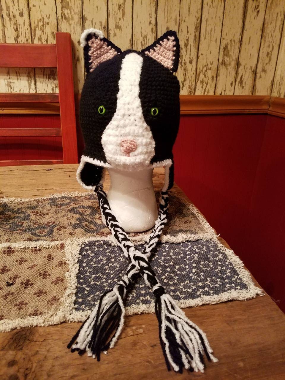 Gehäkelte Katzenmütze Gehäkelte Katzenmütze von Farghersfancies