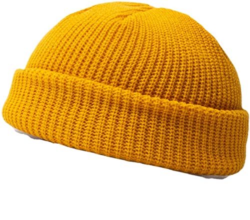 Faringoto Beanie Mütze Winter Outdoor Sport Geschenke Strumpffüller für Männer Frauen, gelb, Einheitsgröße von Faringoto