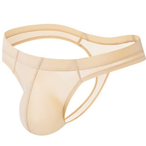 Faringoto Bikini Herren Transparent Tanga Slip Tanga Slip Gay Unterwäsche, Nude, 38 von Faringoto