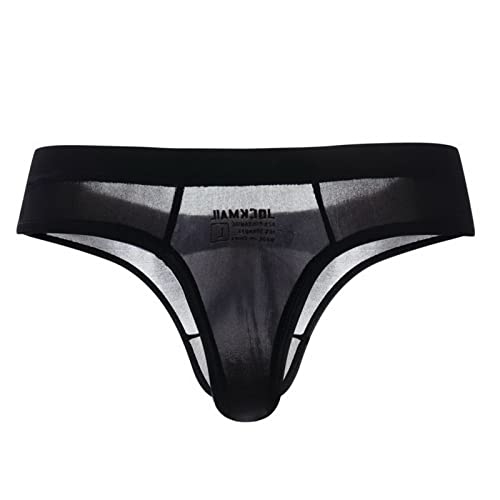 Faringoto Bikini Herren Transparent Tanga Slip Tanga Slip Gay Unterwäsche, Schwarz , S von Faringoto