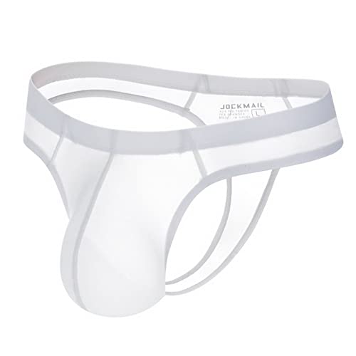 Faringoto Bikini Herren Transparent Tanga Slip Tanga Slip Gay Unterwäsche, weiß, M von Faringoto