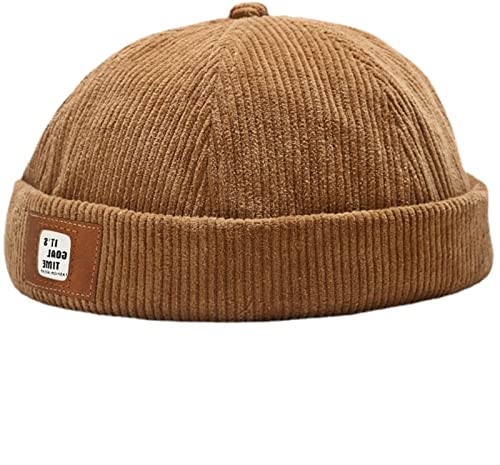 Faringoto Cordmütze Dockermütze für Herren ohne Krempe, khaki, Einheitsgröße Faringoto Cordmütze Dockermütze für Herren ohne Krempe, khaki, Einheitsgröße von Faringoto