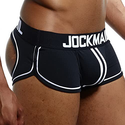 Faringoto Gay Underwear Men Boxer Backless Jockstrap String, Schwarz , L von Faringoto