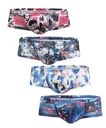 Faringoto Herren-Boxershorts, bedruckt, niedrige Leibhöhe, G+f+f+l, M von Faringoto