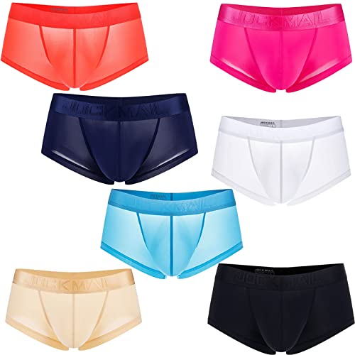 Faringoto Herren Kühlende Unterwäsche Eisseide Boxershorts Trunks mit Beutel, 7 Farben, XL Faringoto Herren Kühlende Unterwäsche Eisseide Boxershorts Trunks mit Beutel, 7 Farben, XL von Faringoto