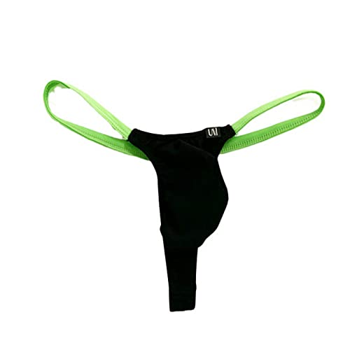 Faringoto Herren Low Rise Tanga Modal U Convex Stretch Bikini Slip, Schwarz , L von Faringoto