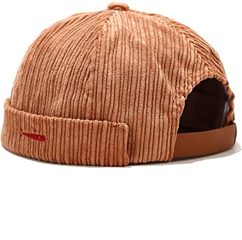 Faringoto Herren Skullies & Beanies Dockermütze Männer Trawler Fisherman Beanie randlose Kappe Rollmanschette Retro Matrosenmütze, CAMEL, Einheitsgröße Faringoto Herren Skullies & Beanies Dockermütze Männer Trawler Fisherman Beanie randlose Kappe Rollmanschette Retro Matrosenmütze, CAMEL, Einheitsgröße von Faringoto