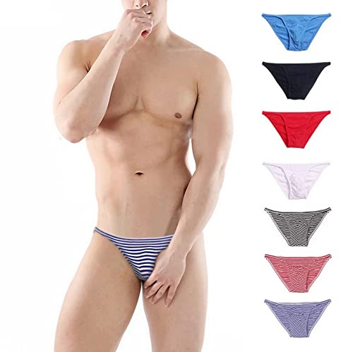 Faringoto Herren-Slip, gestreift, U-förmig, modisch, Hüfte, Höschen, 7color, M Faringoto Herren-Slip, gestreift, U-förmig, modisch, Hüfte, Höschen, 7color, M von Faringoto