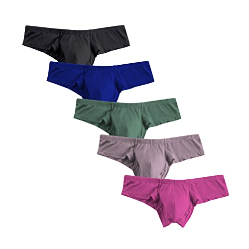 Faringoto Herren Slip Bikini U Konvex Half Hip Briefs Low Rise Modal Shorts, 5 Paar02, X-Large Faringoto Herren Slip Bikini U Konvex Half Hip Briefs Low Rise Modal Shorts, 5 Paar02, X-Large von Faringoto