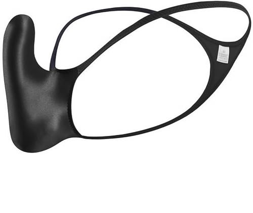 Faringoto Herren-Tanga, Unterwäsche, niedriger Bund, G-String, T-Rücken, seidig glänzend, Ausbuchtungstasche, Schwarz, X-Large Faringoto Herren-Tanga, Unterwäsche, niedriger Bund, G-String, T-Rücken, seidig glänzend, Ausbuchtungstasche, Schwarz, X-Large von Faringoto