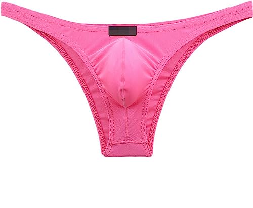 Faringoto Herren-Unterwäsche, G-String, Bikini-String, Herren-Tanga, niedrige Leibhöhe, Pink, Large von Faringoto