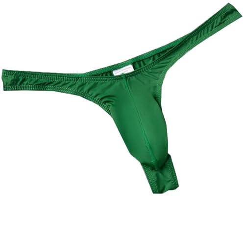 Faringoto Herren Nahtloser durchsichtiger G-String, T-String, Herren-Tanga, Grün, Small von Faringoto