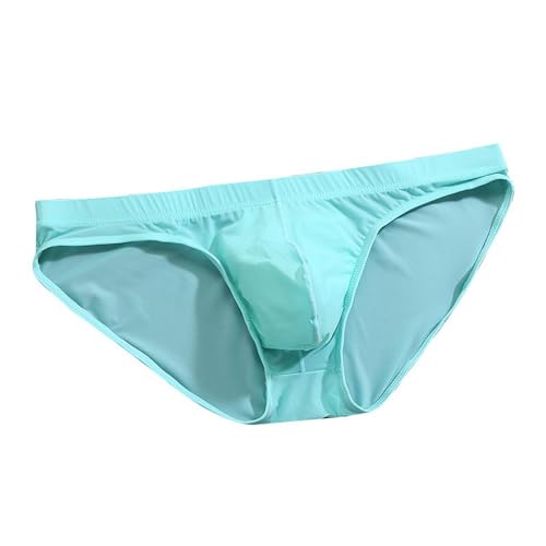 Faringoto Ultraleichte und atmungsaktive Ice Silk Herren Atmungsaktive Micro Mesh Slip Relax at Night Unterhose, hellblau, L Faringoto Ultraleichte und atmungsaktive Ice Silk Herren Atmungsaktive Micro Mesh Slip Relax at Night Unterhose, hellblau, L von Faringoto