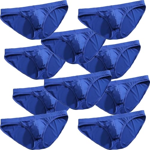 Faringoto Ultraleichte und atmungsaktive Ice Silk Herren-Unterhose aus atmungsaktivem Mikro-Mesh. Entspannen Sie sich bei Nacht, 10 Blau, X-Large von Faringoto