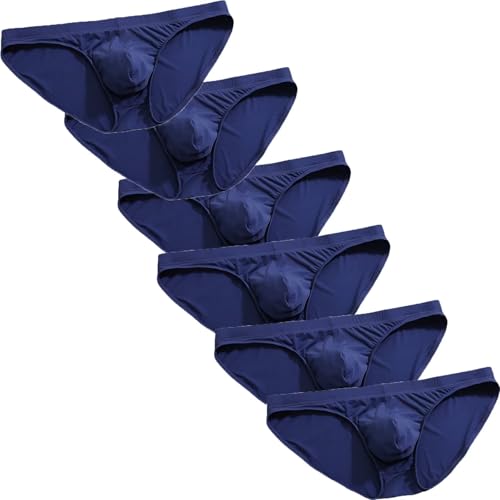 Faringoto Ultraleichte und atmungsaktive Ice Silk Herren-Unterhose aus atmungsaktivem Mikro-Mesh. Entspannen Sie sich bei Nacht, 6, Marineblau, X-Large von Faringoto