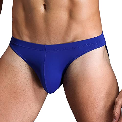 Faringoto Ultraleichte und atmungsaktive Ice Silk Herren Atmungsaktive Micro Mesh Slip Relax at Night Unterhose, blau, L von Faringoto