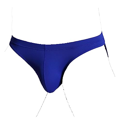 Faringoto Ultraleichte und atmungsaktive Ice Silk Herren Atmungsaktive Micro Mesh Slip Relax at Night Unterhose, blau, M von Faringoto