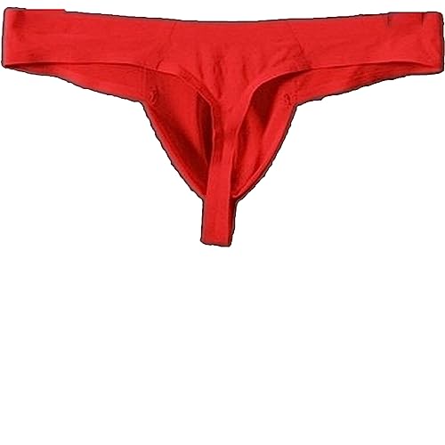 Faringoto Unterwäsche Ultradünne Ice Silk Herren Tanga Transparent Niedrige Taille Nahtlos, rot, XL Faringoto Unterwäsche Ultradünne Ice Silk Herren Tanga Transparent Niedrige Taille Nahtlos, rot, XL von Faringoto