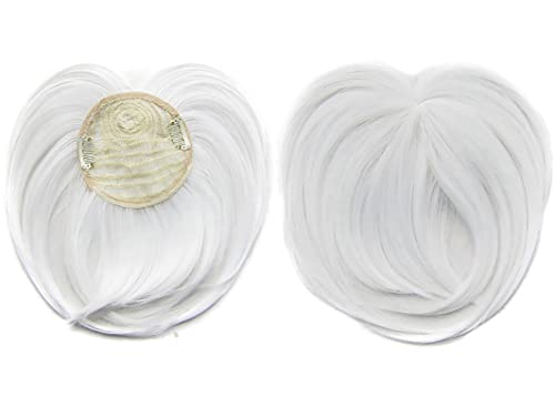 Faringoto Weiße Haarverlängerungen Für Frauen Unsichtbares Toupet Dünner Werdende Haarverlängerungen Perücke Haarteil Dickes Oberhaarteil von Faringoto