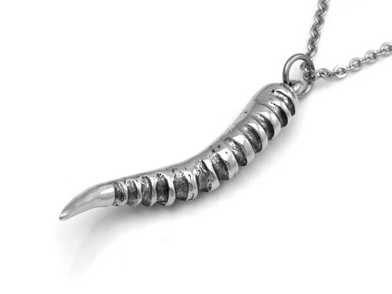 Blesbock Horn Halskette, Antilopen Anhänger, Tier Schmuck von Farjil