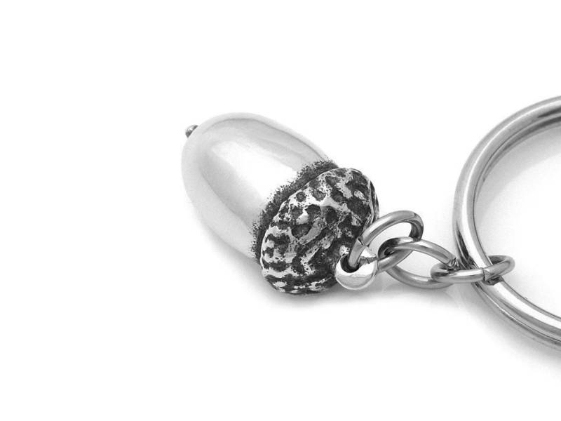 Eichel Schlüsselanhänger, Natur Schlüsselanhänger Eiche Schlüsselhalter in Zinn von Farjil