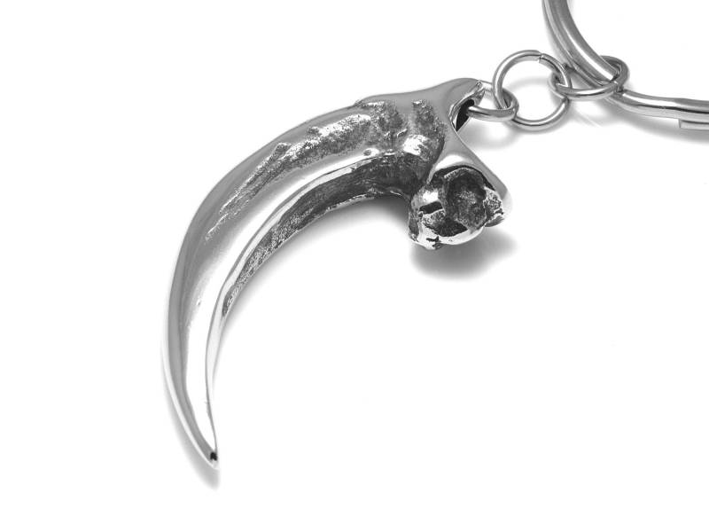 Handgemachte Adler Talon Schlüsselbund in Zinn, Metall Tierkralle Schlüsselring von Farjil