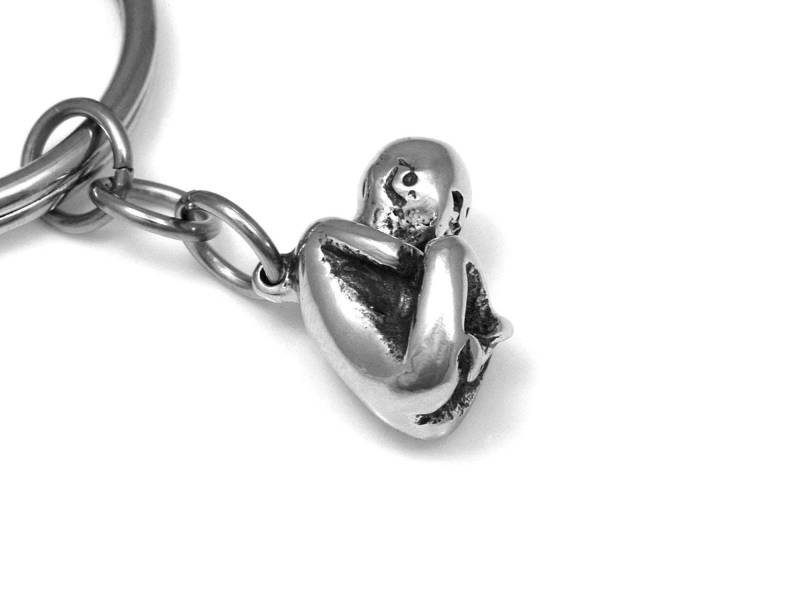 Handgemachter Winziger Fötus-Schlüsselbund, Menschlicher Embry-Charme von Farjil