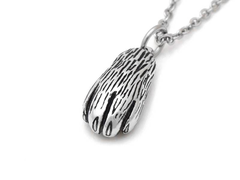 Katze Pfote Halskette, Kitty Fuß Anhänger Schmuck Aus Zinn von Farjil