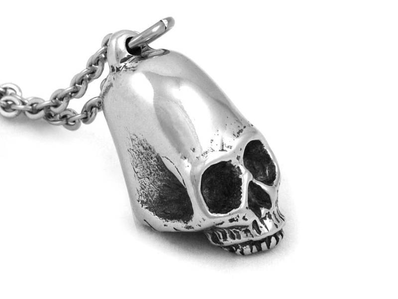 Längliche Schädel Anhänger Halskette Verformung Inka Maya Schmuck von Farjil