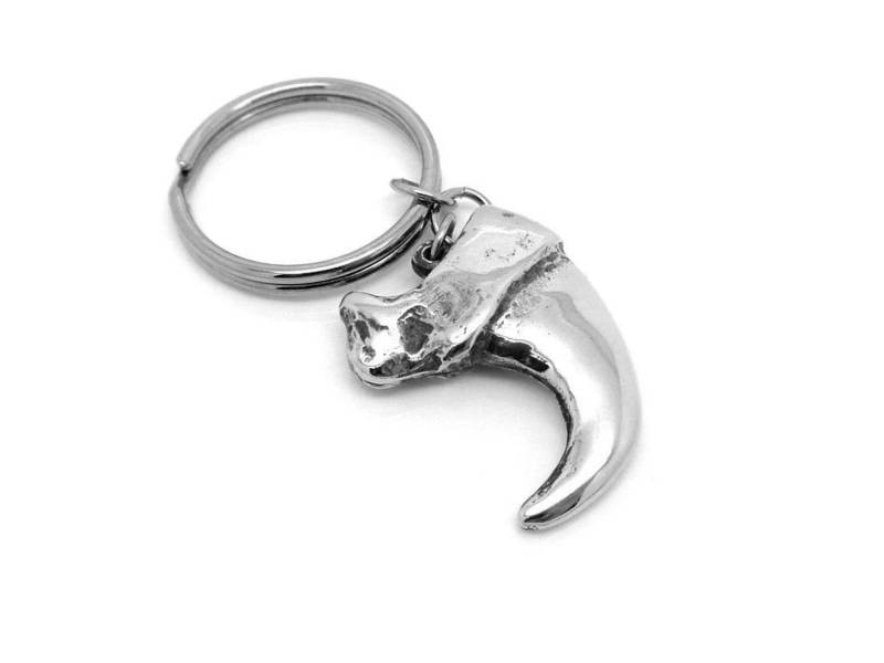 Luchs Klaue Schlüsselanhänger in Zinn, Wilde Katze Talon Schlüsselanhänger, Tier von Farjil
