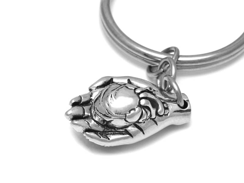 Menschliches Herz in Der Hand Schlüsselanhänger, Liebhaber Charm, Steampunk Geschenk von Farjil