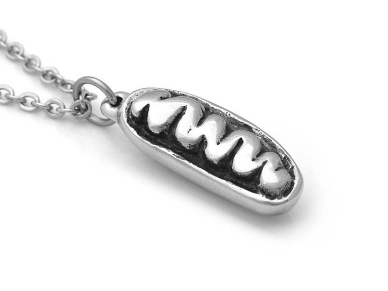 Mitochondrium Anhänger Halskette, Handgefertigte Biologie Schmuck von Farjil