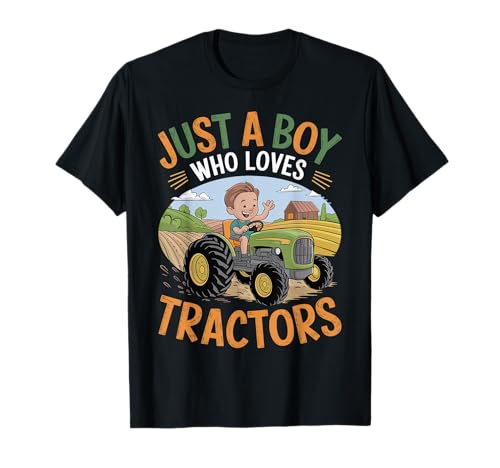Just A Boy Who Loves Tractors Vintage Farm Kids T-Shirt Just A Boy Who Loves Tractors Vintage Farm Kids T-Shirt von Farm Fun Tractor Designs
