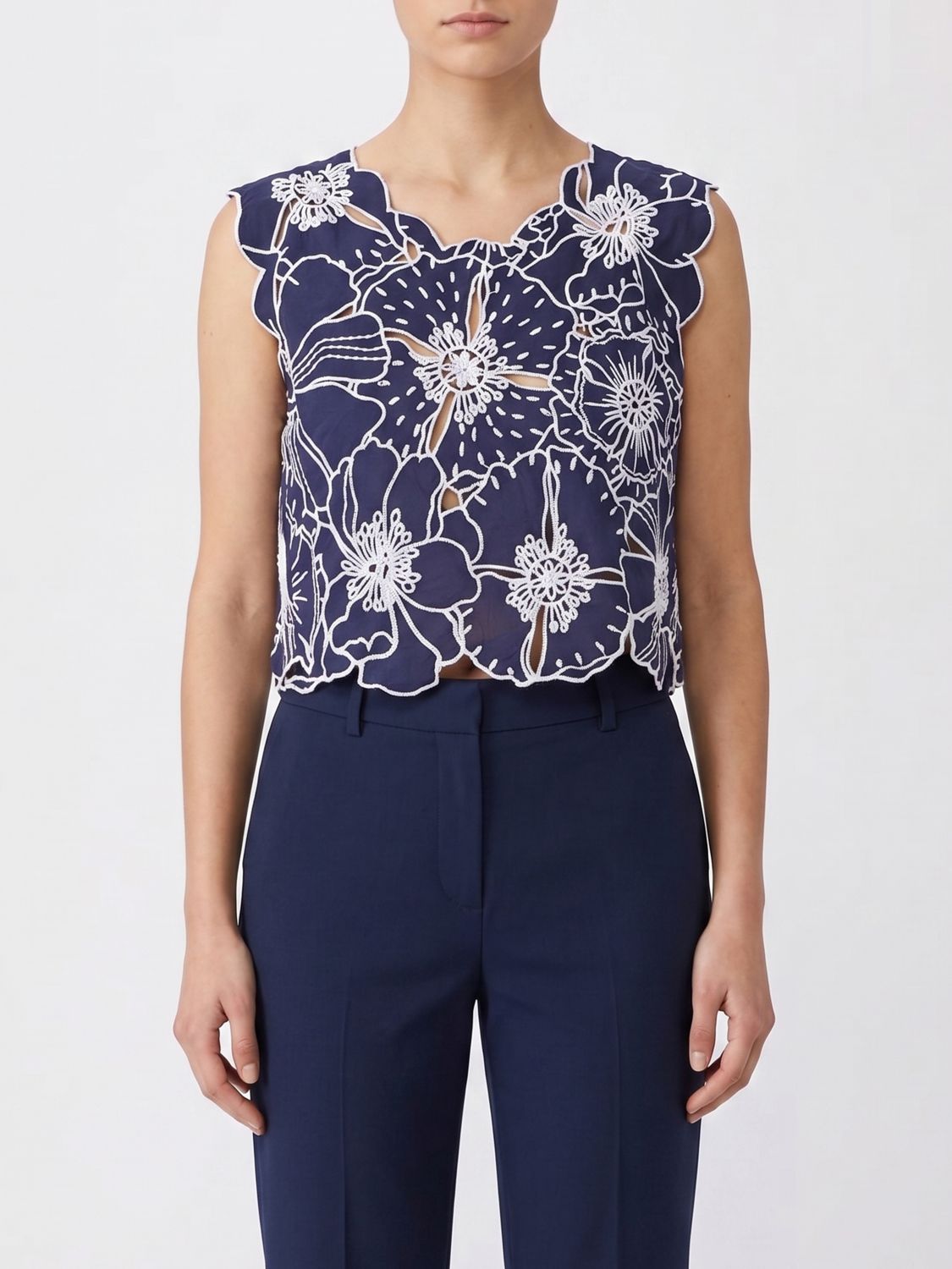 FARM RIO Florales Leinentop von Farm Rio