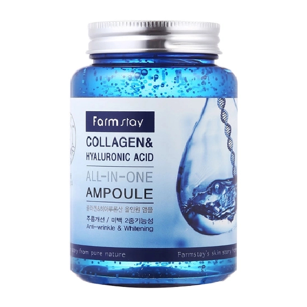 Farm Stay - Collagen&Hyaluronic Acid All-In One Ampoule - 250ml von Farm Stay