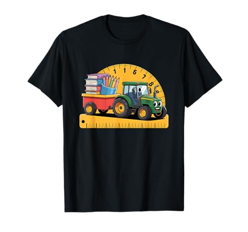 Back to School Tractor Farm Boys T-Shirt von Farm Tractor for School Kids and Boys
