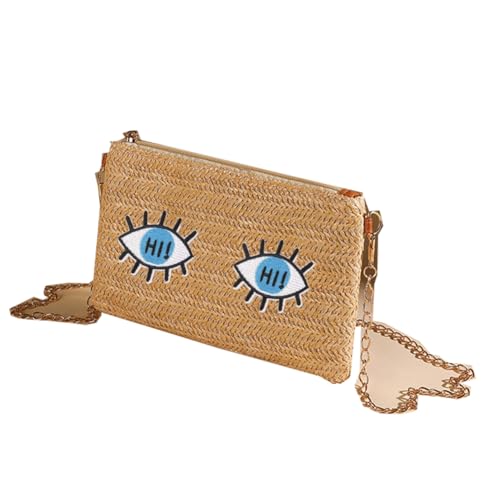 Farm4Far Eyes Straw Kleine Handy-Tragetasche, Schultertasche, Umhängetasche Farm4Far Eyes Straw Kleine Handy-Tragetasche, Schultertasche, Umhängetasche von Farm4Far