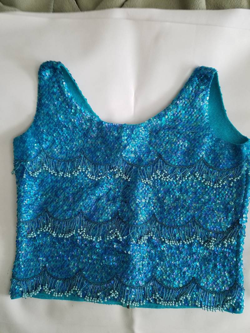 Vintage 60Er Jahre Pailletten Und Perlen Von Hand Aus Groß Vintage 60Er Jahre Pailletten Und Perlen Von Hand Aus Groß von FarmChicReSale