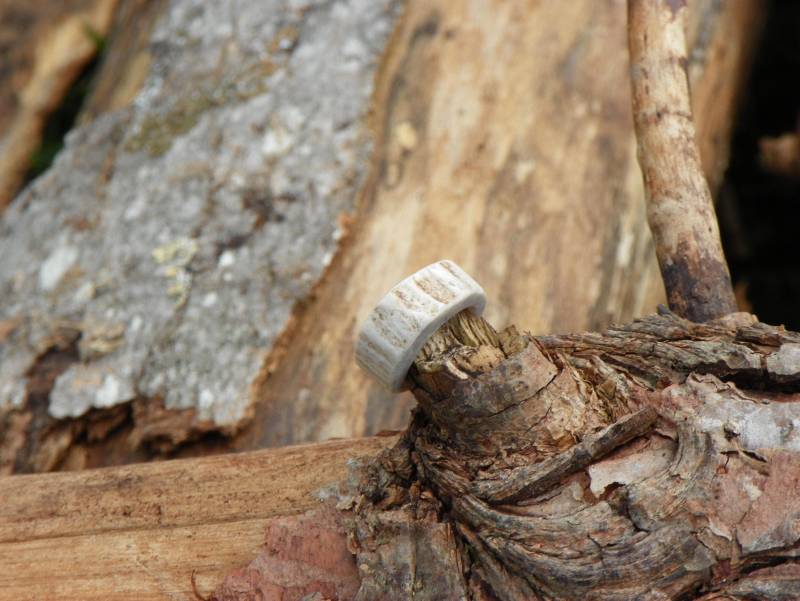 White Tail Hirschgeweih Ring Größe 1, 5, Woodland Jewelry White Tail Hirschgeweih Ring Größe 1, 5, Woodland Jewelry von FarmNaturals