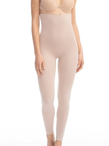 FarmaCell 133 (Beige, XL/2XL) Massierende Leggings hohe Taille Anti Cellulite von FarmaCell