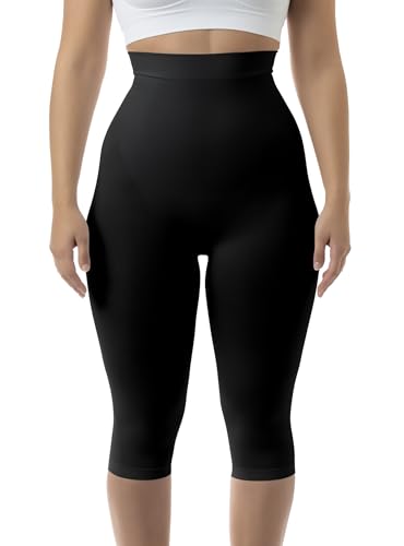 FarmaCell 323 (Schwarz, 4XL/5XL) Massierende Figurformende Lange Hose mit Pushup und Anti Cellulite Effekt von FarmaCell