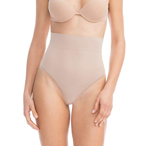 FarmaCell Bodyshaper 601B (Beige, S/M) Formender Stütz-Slip mit Bauchbandage leichtes und erfrischendes NILIT Breeze Gewebe von FarmaCell