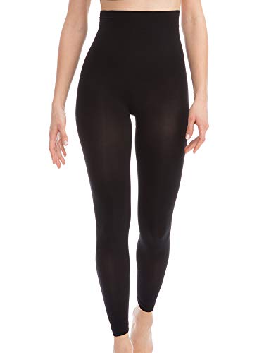 FarmaCell Leggings Damen High Waist 609b – Leggings Push Up, Kompressionsleggins Damen, Modellierende Und Leichte Shapewear.(Schwarz, 2XL/3XL) von FarmaCell