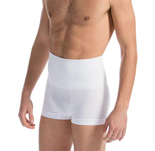 FarmaCell Man 402 (Weiß, L) Modellierende Boxershorts Herren aus Baumwolle mit elastischem Band von FarmaCell