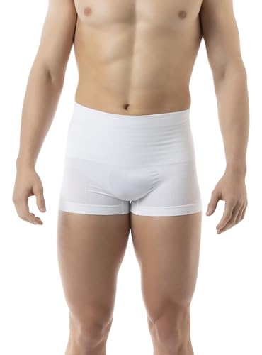 FarmaCell Man 402 (Weiß, XXL) Modellierende Boxershorts Herren aus Baumwolle mit elastischem Band von FarmaCell